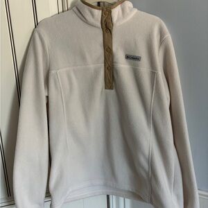 Cream Columbia Benton Springs Half Snap Fleece Pullover